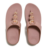 FINO Bead Circle Toe-Post Sandals