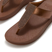 FINO Glitterdust  Metallic Toe-Post Sandals