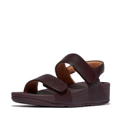 LULU Adjustable Leather Back-Strap Sandals
