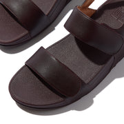 LULU Adjustable Leather Back-Strap Sandals