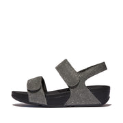 LULU Adjustable Shimmerlux Back-Strap Sandals