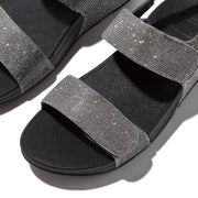 LULU Adjustable Shimmerlux Back-Strap Sandals