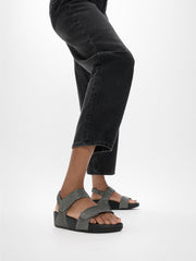 LULU Adjustable Shimmerlux Back-Strap Sandals