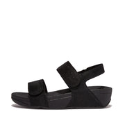 LULU Adjustable Shimmerlux Back-Strap Sandals