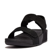 LULU Adjustable Shimmerlux Back-Strap Sandals