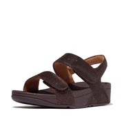 LULU Adjustable Shimmerlux Back-Strap Sandals