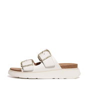 GEN-FF Buckle Two-Bar Leather Slides