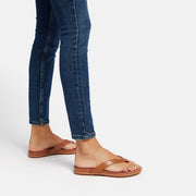 GRACIE Leather Flip-Flops