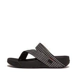 SLING Dotted-Weave Toe-Post Sandals