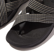 SLING Dotted-Weave Toe-Post Sandals