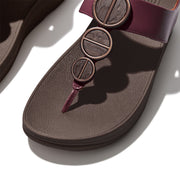 HALO Metallic-Trim Toe-Post Sandals