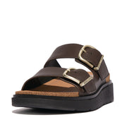 GEN-FF Buckle Two-Bar Leather Slides