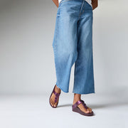 HALO Bead-Circle Metallic Toe-Post Sandals