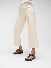 HALO Bead-Circle Metallic Toe-Post Sandals