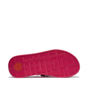 FitFlop x Song Hye Kyo<br> F-MODE Jewel-Deluxe Metallic-Leather Flatform Toe-Post Sandals