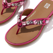 FitFlop x Song Hye Kyo<br> GRACIE Jewel-Deluxe Metallic-Leather Flip-Flops