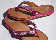 FitFlop x Song Hye Kyo<br> GRACIE Jewel-Deluxe Metallic-Leather Flip-Flops