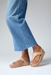 LULU Leather Toe-Post Sandals