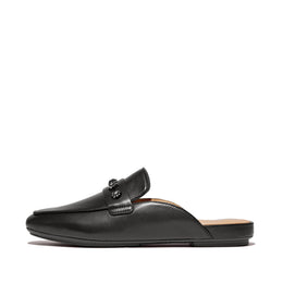 DELICATO Crystal-Cluster Soft Leather Mules