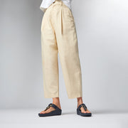 FINO Resin-Hoop Leather Toe-Post Sandals