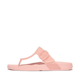 IQUSHION Translucent Adjustable Buckle Flip-Flops