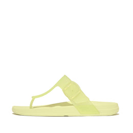 IQUSHION Translucent Adjustable Buckle Flip-Flops