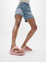 LULU Water-Resistant Quilted Ripstop Toe-Post Sandals