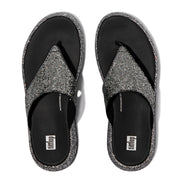 F-MODE Glitterball Flatform Toe-Post Sandals
