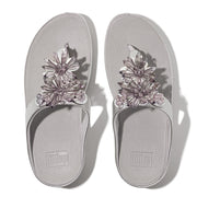 RUMBA Starburst-Bead Metallic Toe-Post Sandals