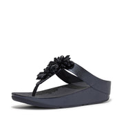 RUMBA Starburst-Bead Metallic Toe-Post Sandals