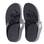 RUMBA Starburst-Bead Metallic Toe-Post Sandals