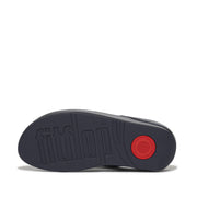 RUMBA Starburst-Bead Metallic Toe-Post Sandals