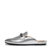 DELICATO Crystal-Cluster Soft M/Leather Mules