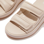 F-MODE Adjustable Padded-Leather Flatform Two-Bar Slides