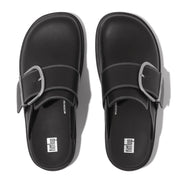 FitFlop x Song Hye Kyo GEN-FF Maxi-Buckle Contrast-Stitch Leather Mules