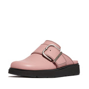 FitFlop x Song Hye Kyo GEN-FF Maxi-Buckle Contrast-Stitch Leather Mules