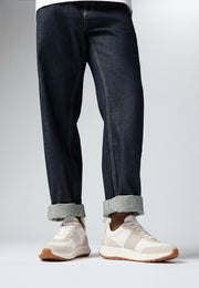 F-MODE Flow Men's Leather/Suede Sneakers