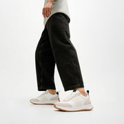 F-MODE FLOW Men's Leather/Suede Sneakers