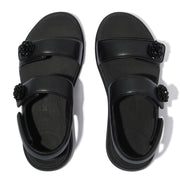 F-MODE GO Beadie-Button Adjustable Back-Straps Sandals