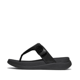 F-MODE GO Beadie-Button Adjustable Toe-Post Sandals