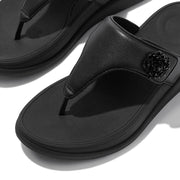 F-MODE GO Beadie-Button Adjustable Toe-Post Sandals