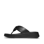 F-MODE Knot Soft-Leather Flatform Toe-Post Sandals