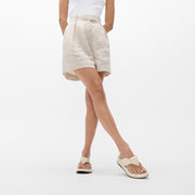 F-MODE Knot Soft-Leather Flatform Toe-Post Sandals