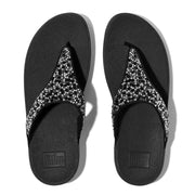 LULU Crystal-Mix Toe-Post Sandals
