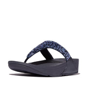 LULU Crystal-Mix Toe-Post Sandals