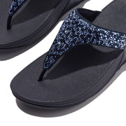LULU Crystal-Mix Toe-Post Sandals