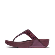 LULU Crystal-Mix Toe-Post Sandals