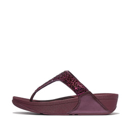 LULU Crystal-Mix Toe-Post Sandals