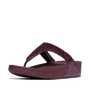 LULU Crystal-Mix Toe-Post Sandals