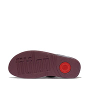 LULU Crystal-Mix Toe-Post Sandals